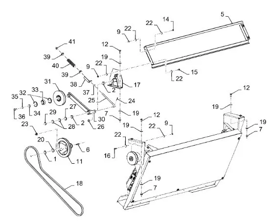 87683974 - Ремень привода разбрасывателя половы ТС5080